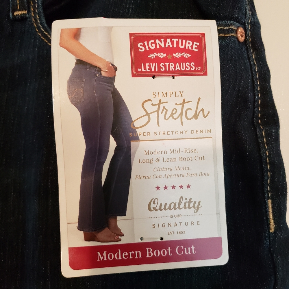 Boot cut jeans dark wash